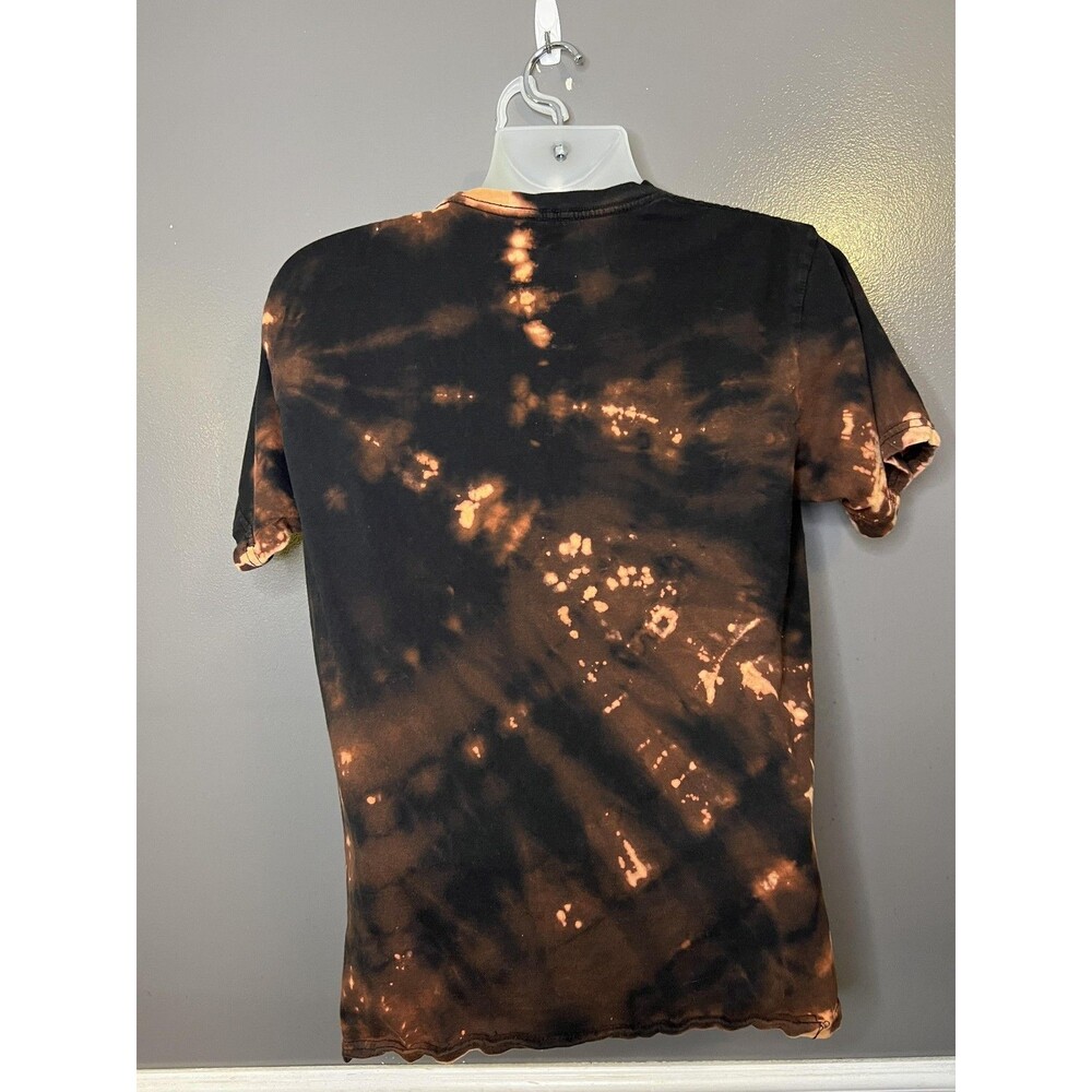 MTV Music Television Shirt Mens Large Black Bleach Tie Dye Logo Graphic Tee - Picture 6 of 7